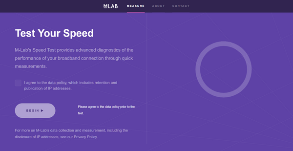 网页版测速Measurement Lab